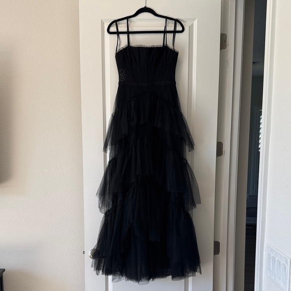 BCBG Oly Ruffled Tiered Corset Gown - Picture 2 of 8